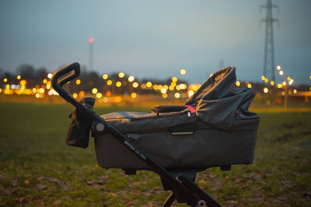 a baby stroller